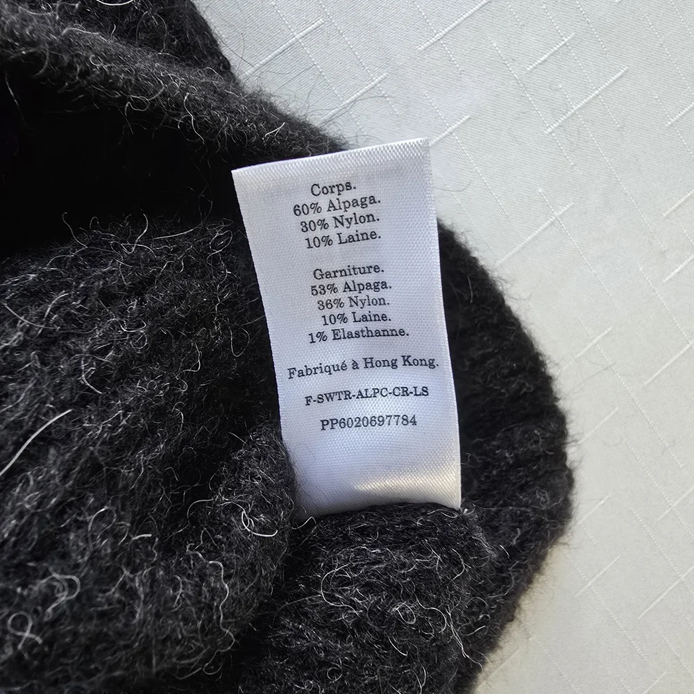 Everlane Charcoal Crew and Ivory Crew Sweaters ScandiMinimal Softgirl Light Wt - Picture 5 of 11